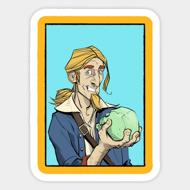 Guybrush Threepwood Sticker by markodjeska